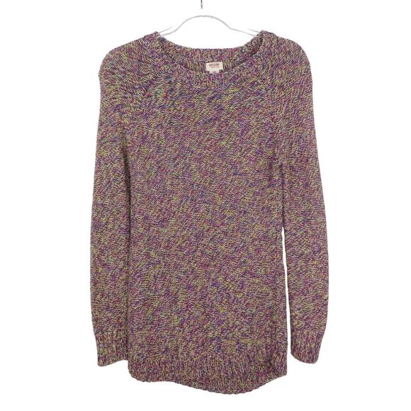Mossimo Supply Co. Sweaters - Mossimo Rainbow Knit Crewneck Sweater Cozycore Large